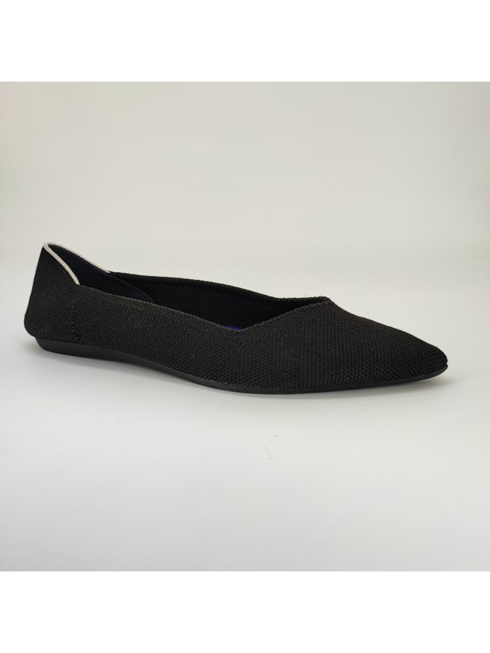 Rothy's The Point Women's Size 8.5 US Pointed Flats Knit Black Eco Friendly
